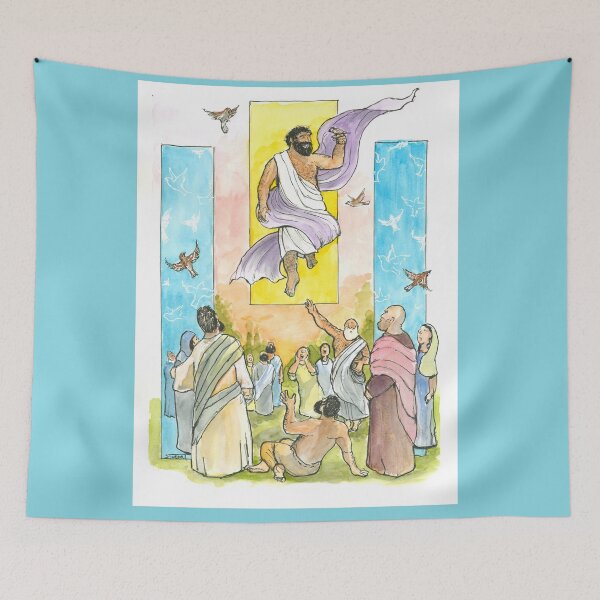 Item preview, The Ascension of Jesus, Attended by Sparrows designed and sold by Bearnabas.
