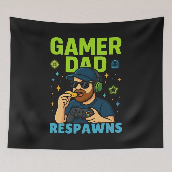 Item preview, Gamer Dad Respawn Mode: Funny Father’s Day Gaming Art designed and sold by elynne9.