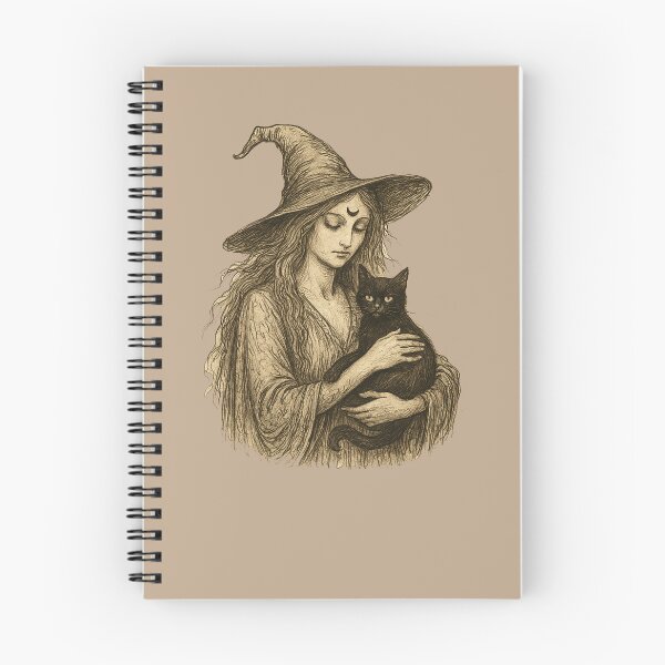 Item preview, Witch and her Familiar designed and sold by FrictionMaxxing.