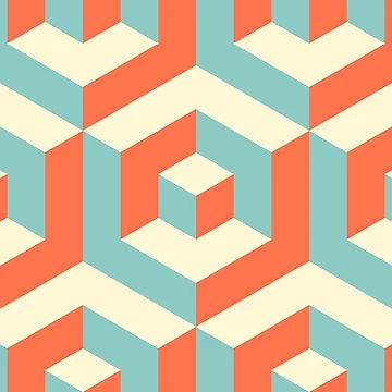 Artwork thumbnail, Geometric Pattern: Cube Inset: Strobe by Red Wolf