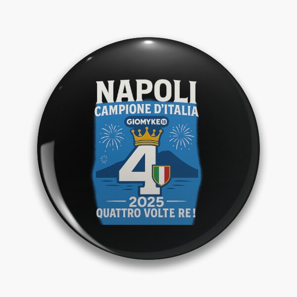 Item preview, Napoli Quarto Scudetto 2025 – Quattro Volte Re! designed and sold by Giomyke16.