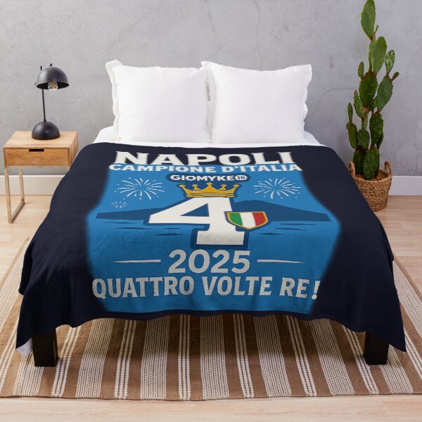 Item preview, Napoli Quarto Scudetto 2025 – Quattro Volte Re! designed and sold by Giomyke16.