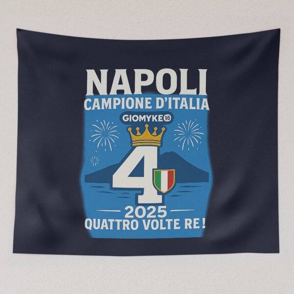 Item preview, Napoli Quarto Scudetto 2025 – Quattro Volte Re! designed and sold by Giomyke16.
