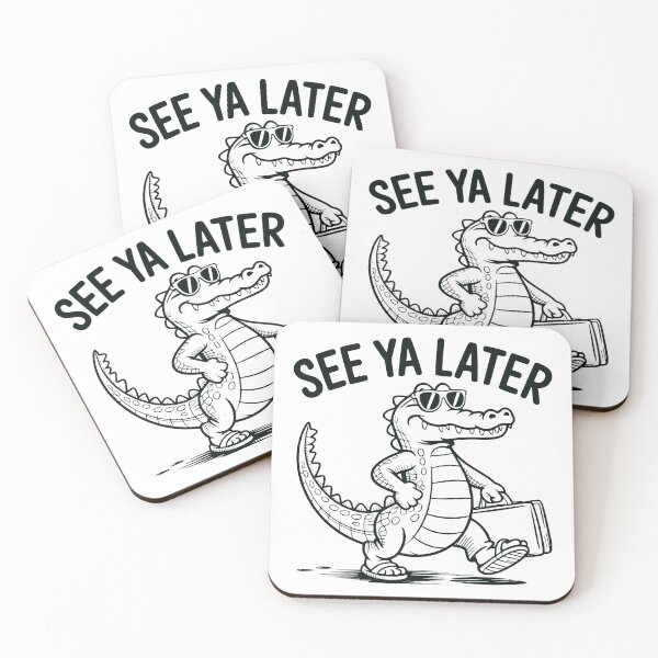 Item preview, See Ya Later Alligator designed and sold by FloraliteCo.
