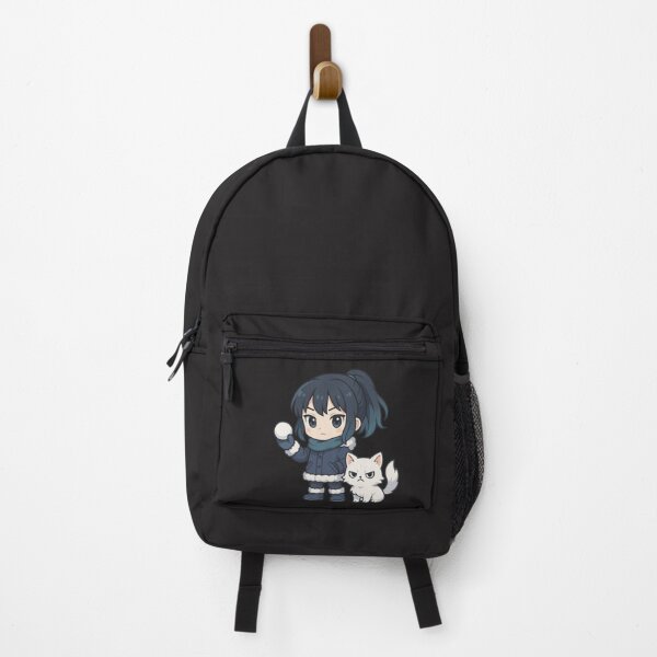 Item preview, Snowball Fighter Girl & Angry Cat – Chibi Winter Anime Style designed and sold by ColorSplash123.