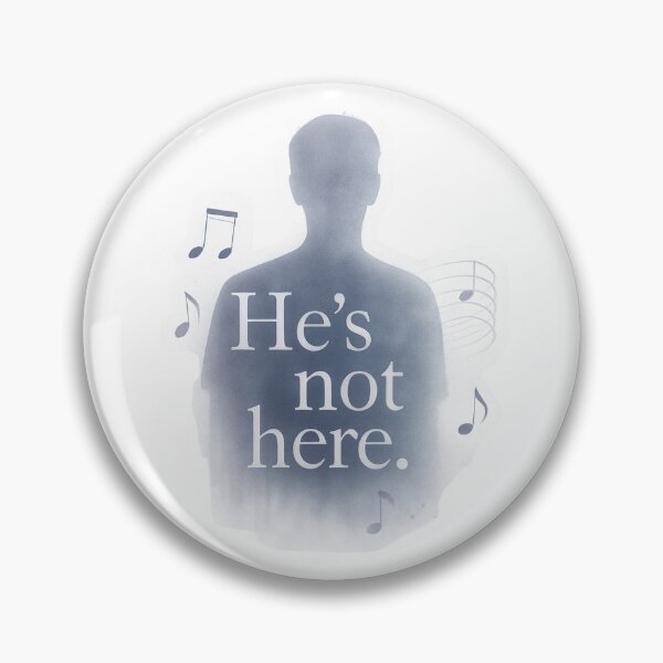 Item preview, He’s not here sticker designed and sold by Drama&Doodles.