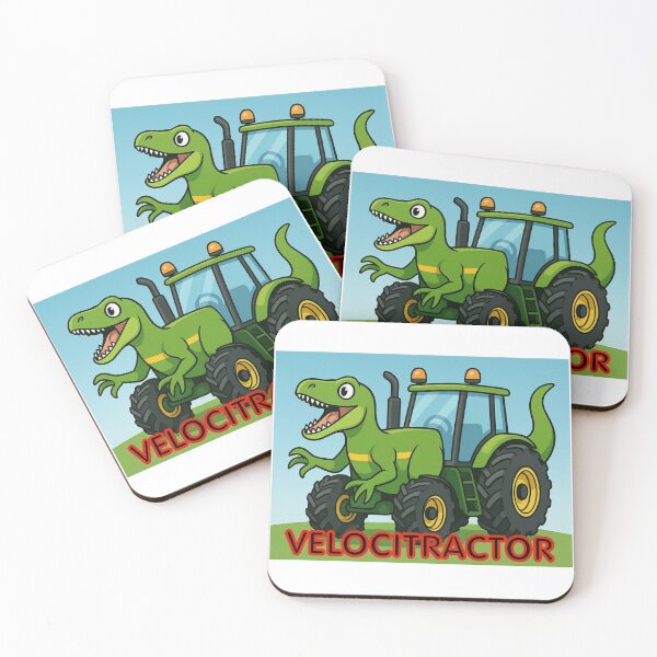 Item preview, Velociraptor, tractor, Velocirtractor Dinosaur designed and sold by ElGordeaux.