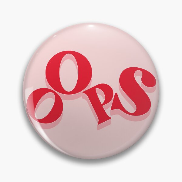 Item preview, Oops - Red Typography Quote  designed and sold by KittyStrand.