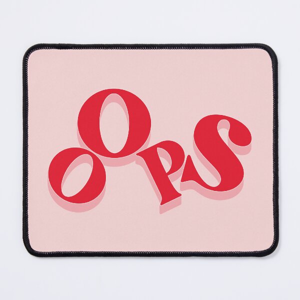 Item preview, Oops - Red Typography Quote designed and sold by StudioKitti.