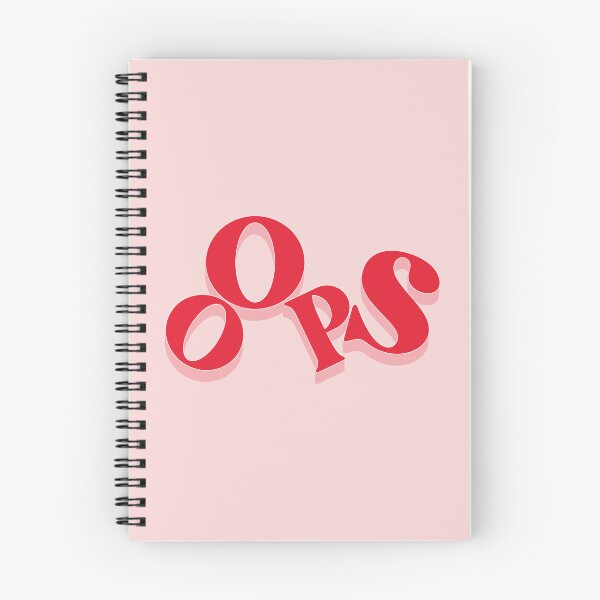 Item preview, Oops - Red Typography Quote  designed and sold by KittyStrand.