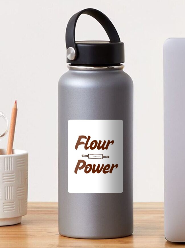 Thumbnail 1 of 3, Sticker, Flour Power designed and sold by NicRR.