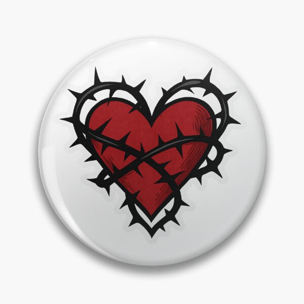 Item preview, Thorny heart sticker designed and sold by Drama&Doodles.