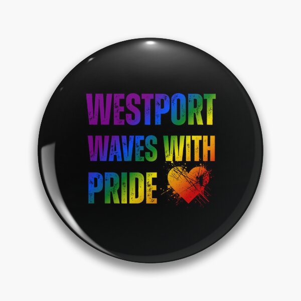 Item preview, Westport Waves With Pride, Classic Pride Flag colors, Rainbow color pride LGBTQ graphic, Pride unisex, Pride festival, gay festival,  LGBTQ, Equal Rights, Westport, Ireland, Mayo, designed and sold by PrideBeProud.