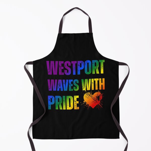 Item preview, Westport Waves With Pride, Classic Pride Flag colors, Rainbow color pride LGBTQ graphic, Pride unisex, Pride festival, gay festival, LGBTQ, Equal Rights, Westport, Ireland, Mayo, designed and sold by PrideBeProud.
