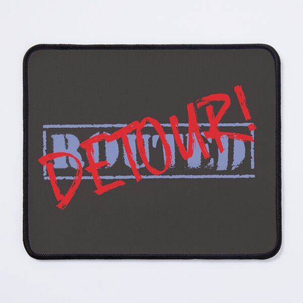 Item preview, Routed Detour – Life Change Quote for Travelers and Minimalist Typography Fans designed and sold by MerchYouSearch.