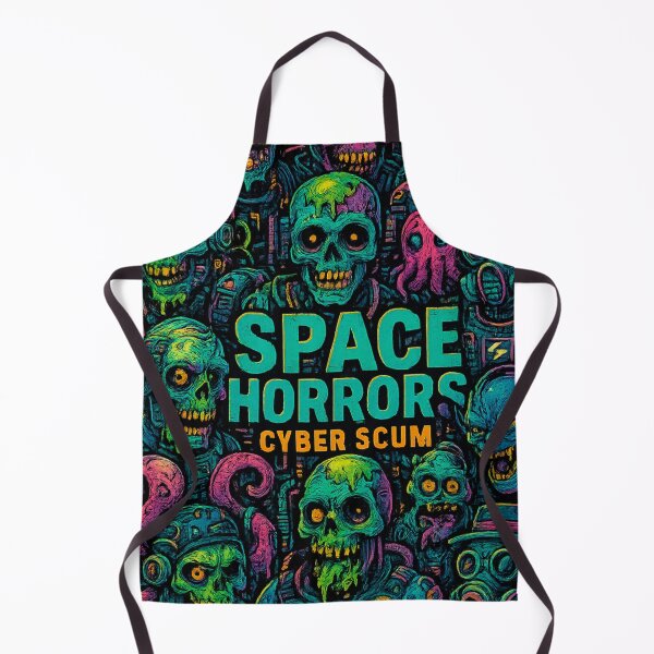 Item preview, Space Horrors: Cyber Scum Street Killers – Neon Zombie Crew Design designed and sold by Thaivi Design.