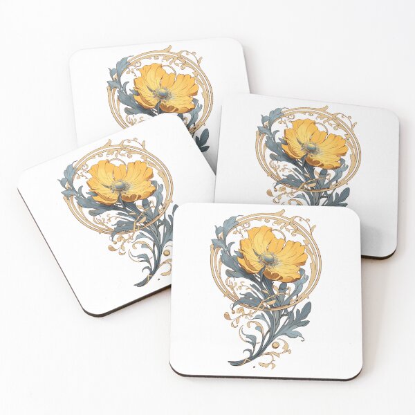 Item preview, Art nouveau flower designed and sold by MendaciousMina.