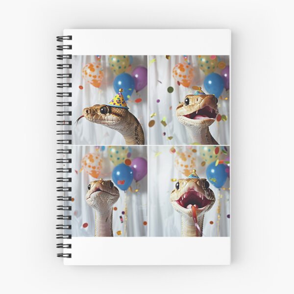Item preview, Snake in Party Hat – Cute Reptile Birthday designed and sold by RockFireMerch.