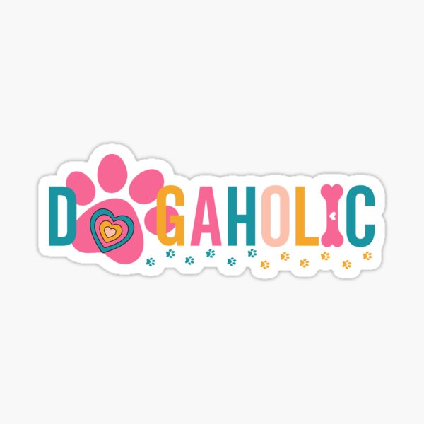 Dogaholic Sticker