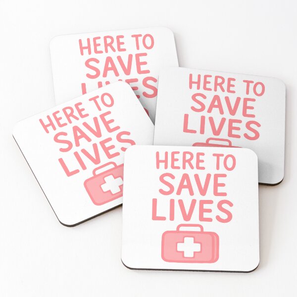 Item preview, Here to Save Lives in Pink designed and sold by FarieArt.