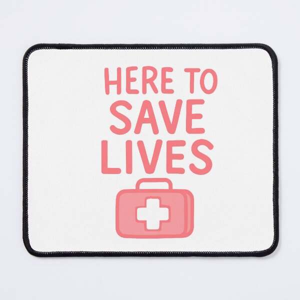 Item preview, Here to Save Lives in Pink designed and sold by FarieArt.