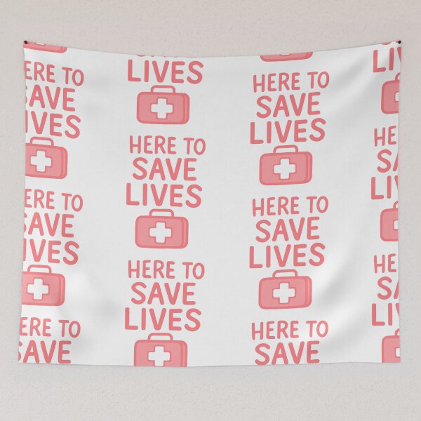 Item preview, Here to Save Lives in Pink designed and sold by FarieArt.