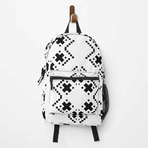 Item preview, Modern Abstract Black Cross & Pixel Geometric Pattern designed and sold by Cgraphy-space.