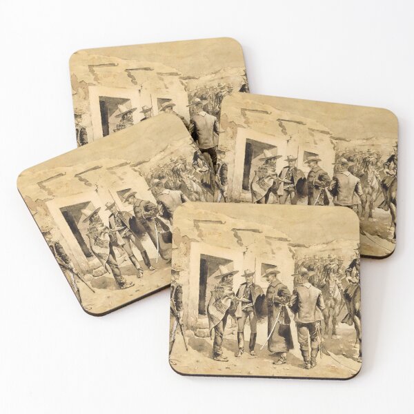 Item preview, U.S. Cavalry Hunting Garza Men on the Rio Grande (1890) designed and sold by stevepmp.