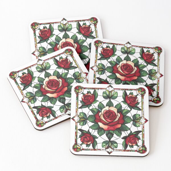 Item preview, Stained glass roses designed and sold by MendaciousMina.