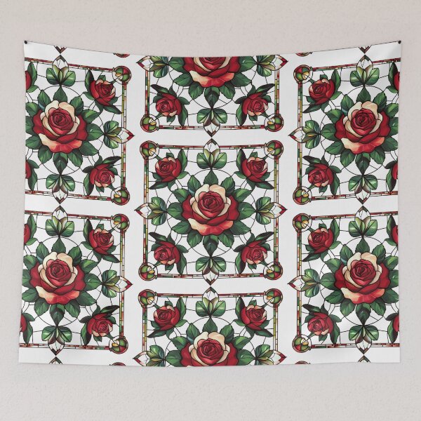 Item preview, Stained glass roses designed and sold by MendaciousMina.