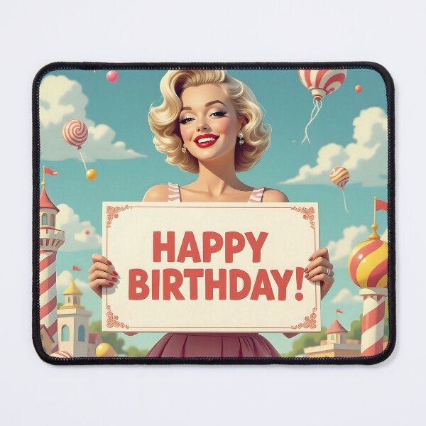 Item preview, Happy Birthday. Marilyn Monroe designed and sold by SoniaSarkali.