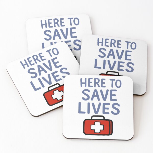 Item preview, Here to Save Lives in Blue designed and sold by FarieArt.