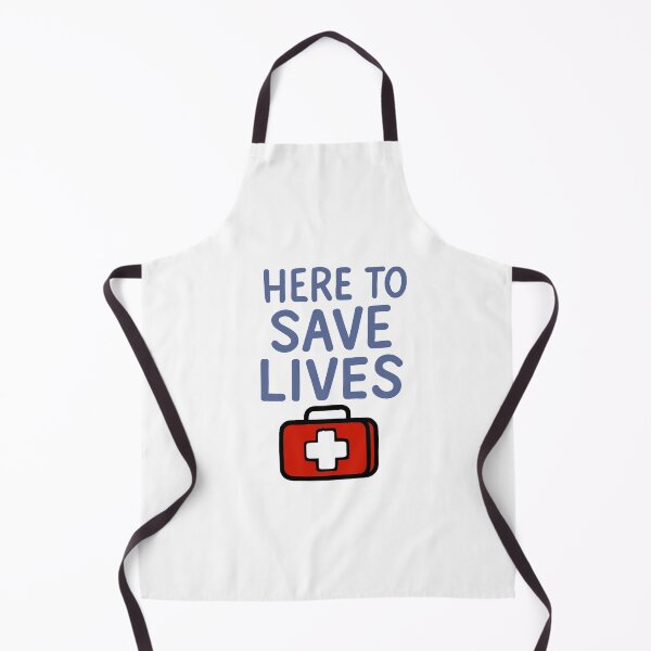 Item preview, Here to Save Lives in Blue designed and sold by FarieArt.