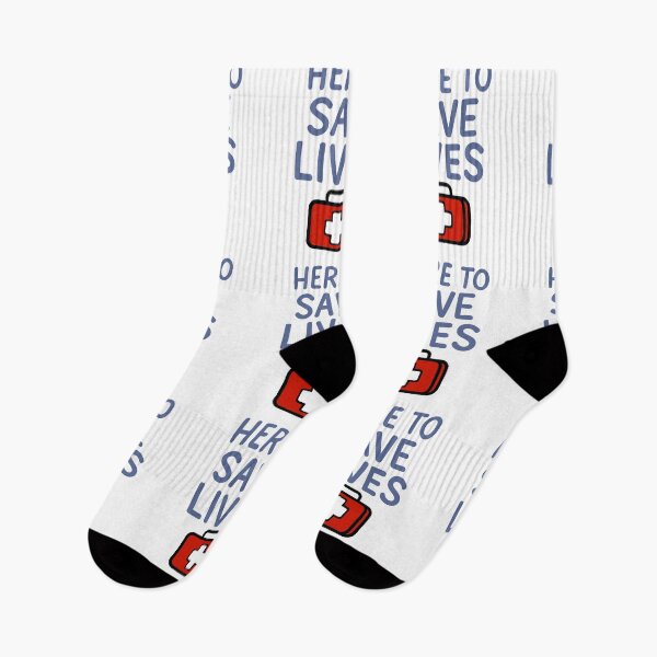 Item preview, Here to Save Lives in Blue designed and sold by FarieArt.