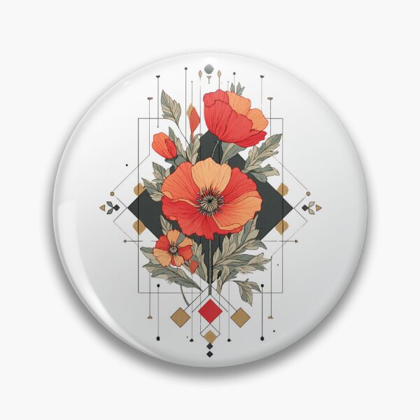 Item preview, Art deco Flowers designed and sold by MendaciousMina.