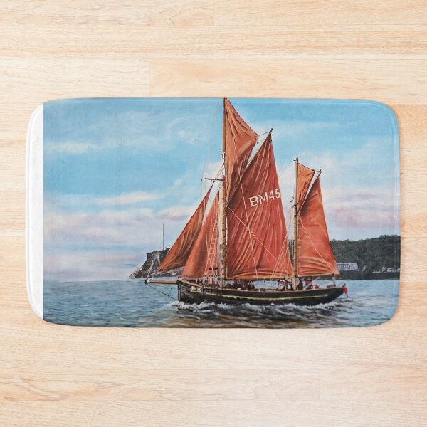 Item preview, SAILING TRAWLER PILGRIM BM45 PASSING BERRY HEAD BRIXHAM DEVON UK designed and sold by Mackenzie Moulton International Artist .