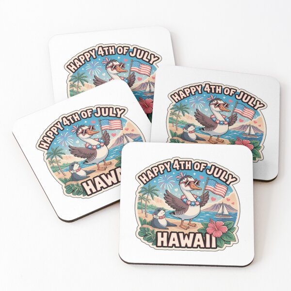 Item preview, Hawaii 4th of July Nēnē Goose Cute Sticker | Vintage Patriotic Island Vibes designed and sold by Nuist25.