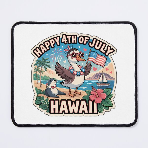 Item preview, Hawaii 4th of July Nēnē Goose Cute Sticker | Vintage Patriotic Island Vibes designed and sold by Nuist25.
