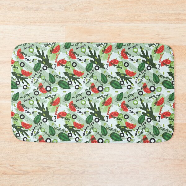 Item preview, Healthy Food Makes You Feel Good – Wellness Quote for Fitness, Foodies & Kitchen Decor designed and sold by MerchYouSearch.