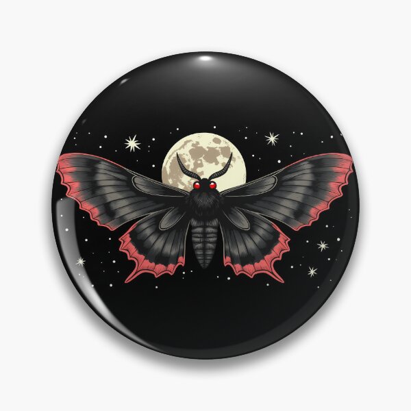 Item preview, Black moth and moon - dark feminine girly fairy gothic aesthetic night  designed and sold by Fantasy Cache.