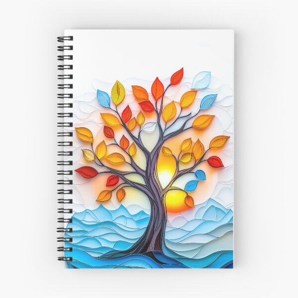 Item preview, Tree of Life - Glass Leaves in Sunset Light designed and sold by AngelottiCR.