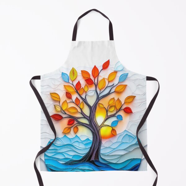 Item preview, Tree of Life - Glass Leaves in Sunset Light designed and sold by AngelottiCR.