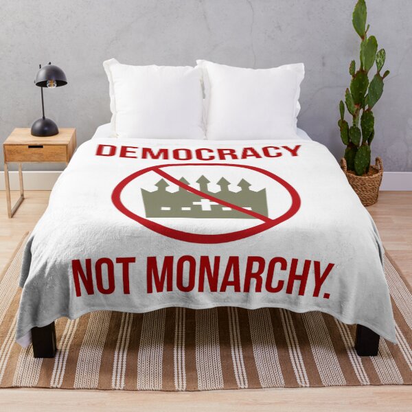 Item preview, Democracy not monarchy  designed and sold by Rachel the Artist .