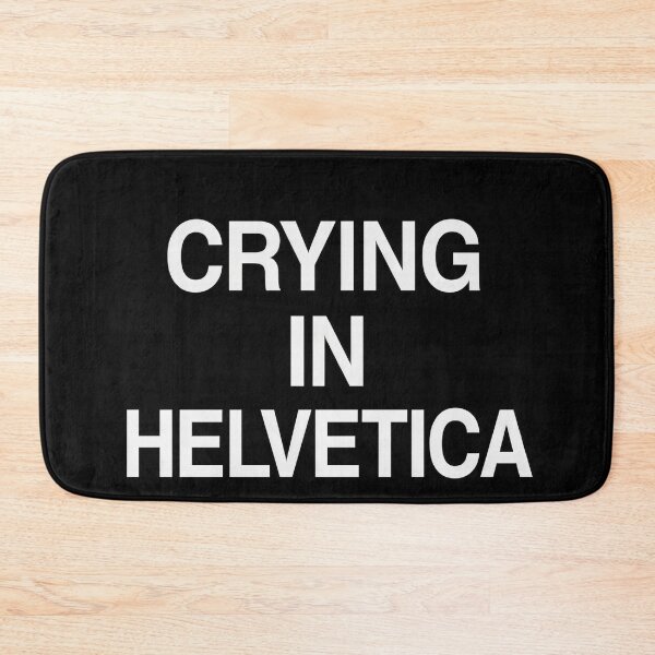 Item preview, Funny Crying Font Mental Health White version designed and sold by Shoot-The-Moon.