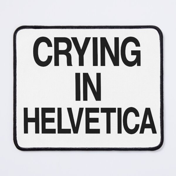Item preview, Funny Crying Font Mental Health Black Text version designed and sold by Shoot-The-Moon.