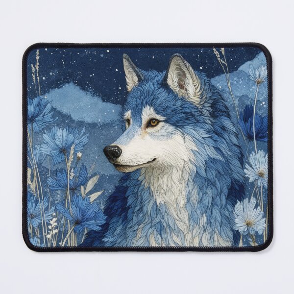 Item preview, Blossom Wolf Watcher of the Starry Wild designed and sold by AshiraCreations.