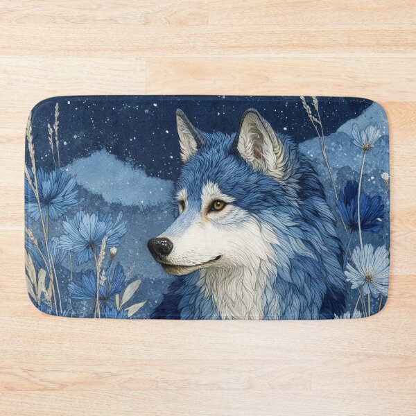 Item preview, Blossom Wolf Watcher of the Starry Wild designed and sold by AshiraCreations.