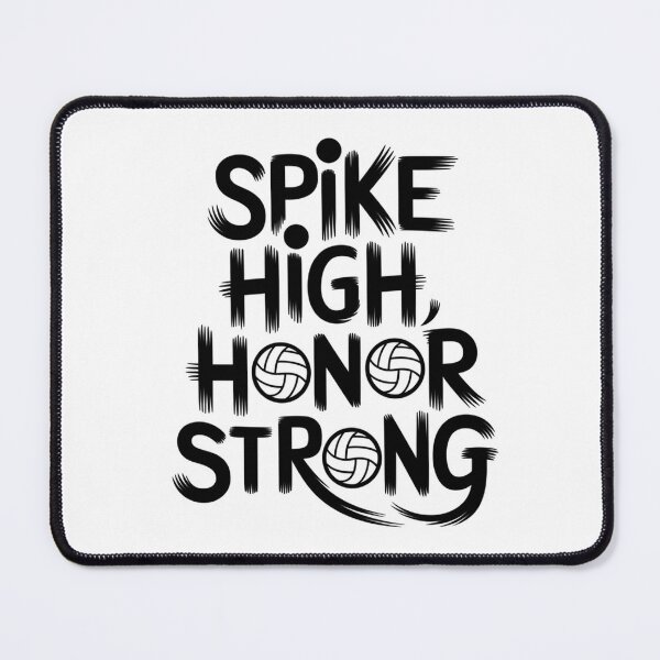 Item preview, Spike High Honor Strong Volleyball Player Motivational Quote designed and sold by Taans-Creation.