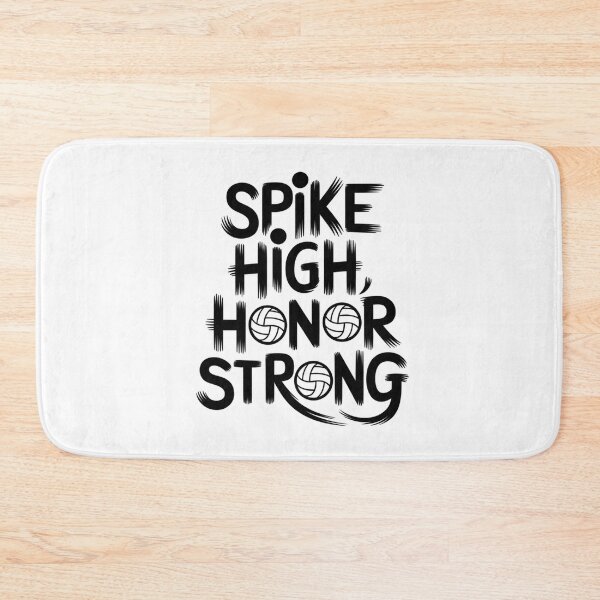 Item preview, Spike High Honor Strong Volleyball Player Motivational Quote designed and sold by Taans-Creation.
