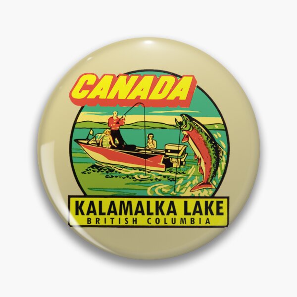 Item preview, Kalamalka Lake BC Fishing Vintage designed and sold by hilda74.